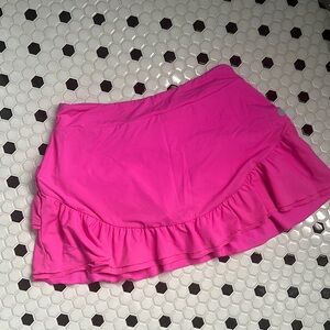 Lilly Pulitzer Pink Ruffled Women's Activewear Skirt